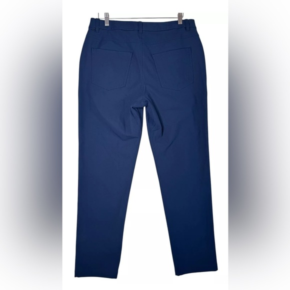 Mens Lululemon ABC Classic Fit Pant Flat Front Chino Pants Warpstreme Navy 33x30 - Picture 5 of 10